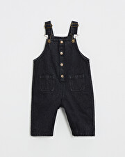 Long denim overalls Charcoal gray color  Natalys