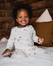 printed ribbed pajamas Autumn print  Natalys