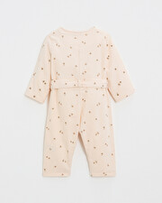 Long printed jumpsuit Semi-flower print Natalys