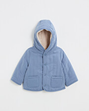 Reversible water-repellent coat Night blue color  Natalys