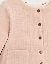 Reversible printed jacket Semi-flower print  Natalys