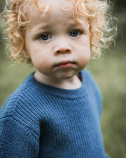 Fancy knit sweater Night blue color  Natalys