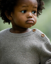 Fancy knit sweater Mocha color  Natalys