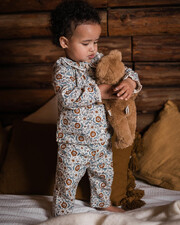 Two-piece printed pajamas Folk flower print  Natalys