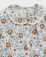 Two-piece printed pajamas Folk flower print  Natalys