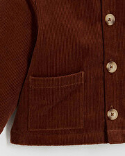Corduroy coat Brick color  Natalys