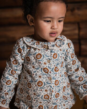 Two-piece printed pajamas Folk flower print  Natalys