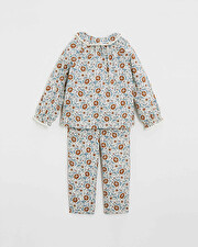 Two-piece printed pajamas Folk flower print  Natalys