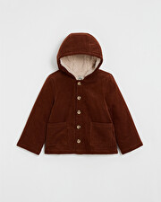 Corduroy coat Brick color  Natalys