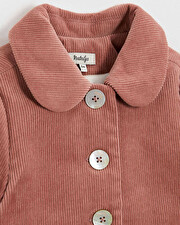 Corduroy coat Begonia pink colors  Natalys