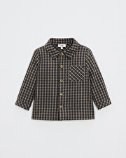 Flannel shirt Heather anthracite gray color Natalys