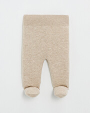 Embroidered Merino wool set Color Beige  Natalys