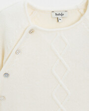 Merino wool set Ecru color  Natalys
