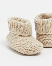 Merino wool slippers Color Beige  Natalys