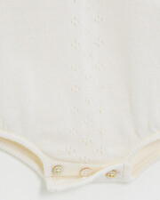 Merino wool romper Ecru color  Natalys