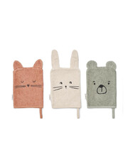 Set of 3 Sylvester washcloths Classic  Liewood