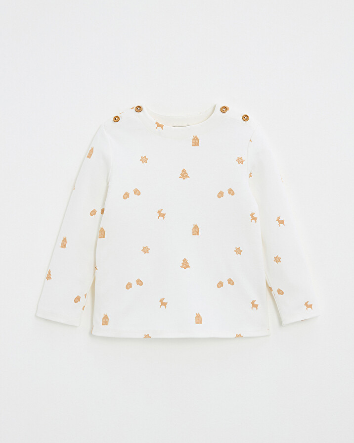 Printed long-sleeved t-shirt Cookie print  Natalys