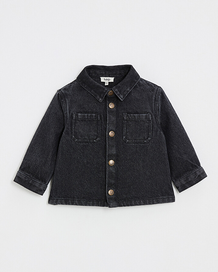 Denim shirt Charcoal gray color  Natalys