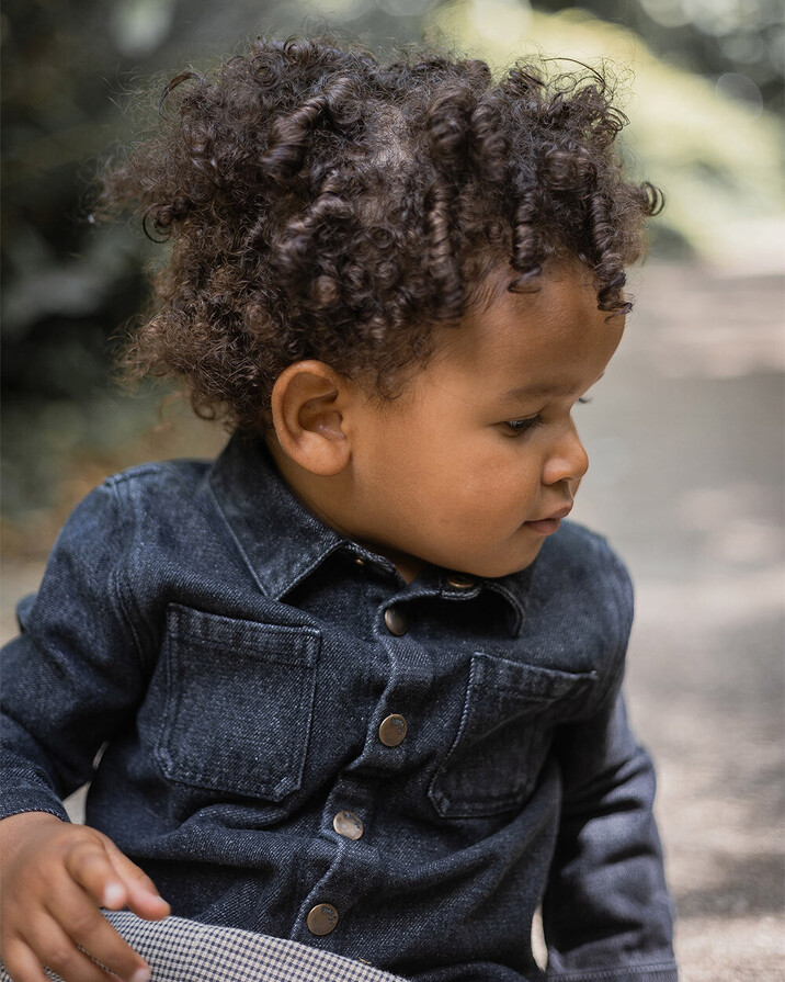 Denim shirt Charcoal gray color  Natalys