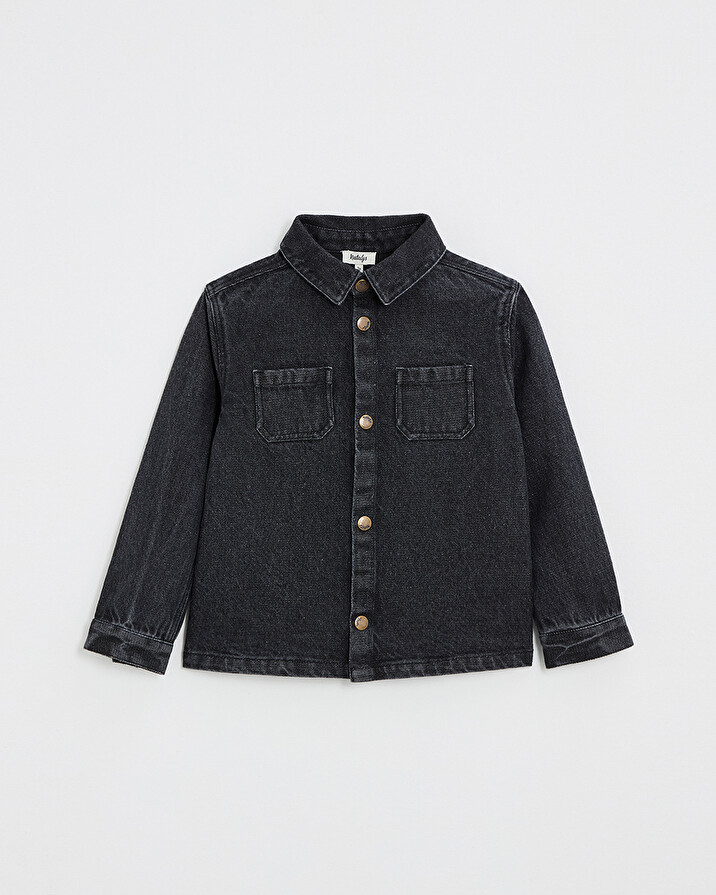 Denim shirt Charcoal gray color  Natalys