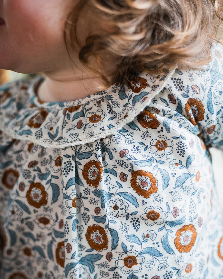Printed blouse Folk flower print  Natalys