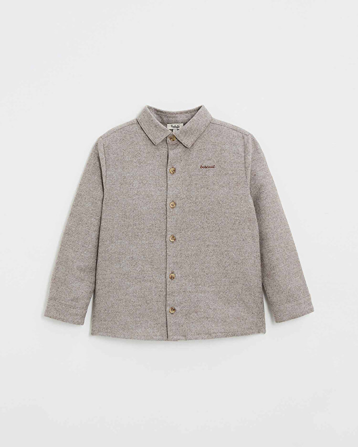 Flannel shirt Beige color  Natalys