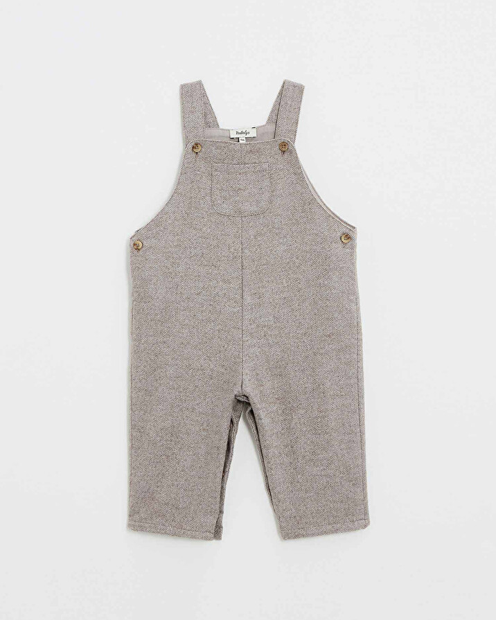 Flannel overalls Beige color  Natalys