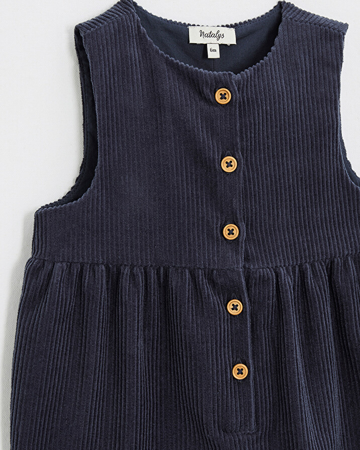 Velvet jumpsuit Night blue color  Natalys