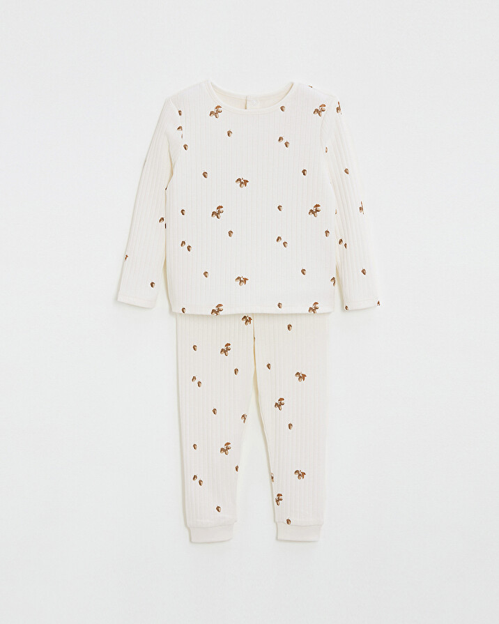 printed ribbed pajamas Autumn print  Natalys