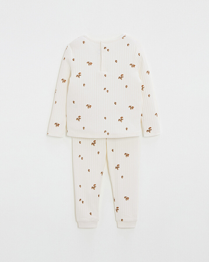 printed ribbed pajamas Autumn print  Natalys