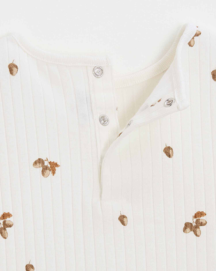 printed ribbed pajamas Autumn print  Natalys