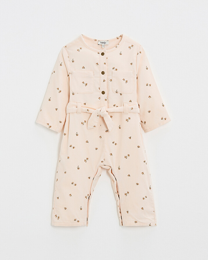 Long printed jumpsuit Semi-flower print Natalys