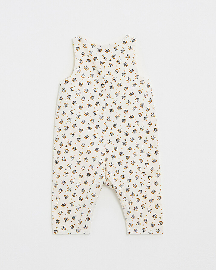 Corduroy jumpsuit Gold button print Natalys