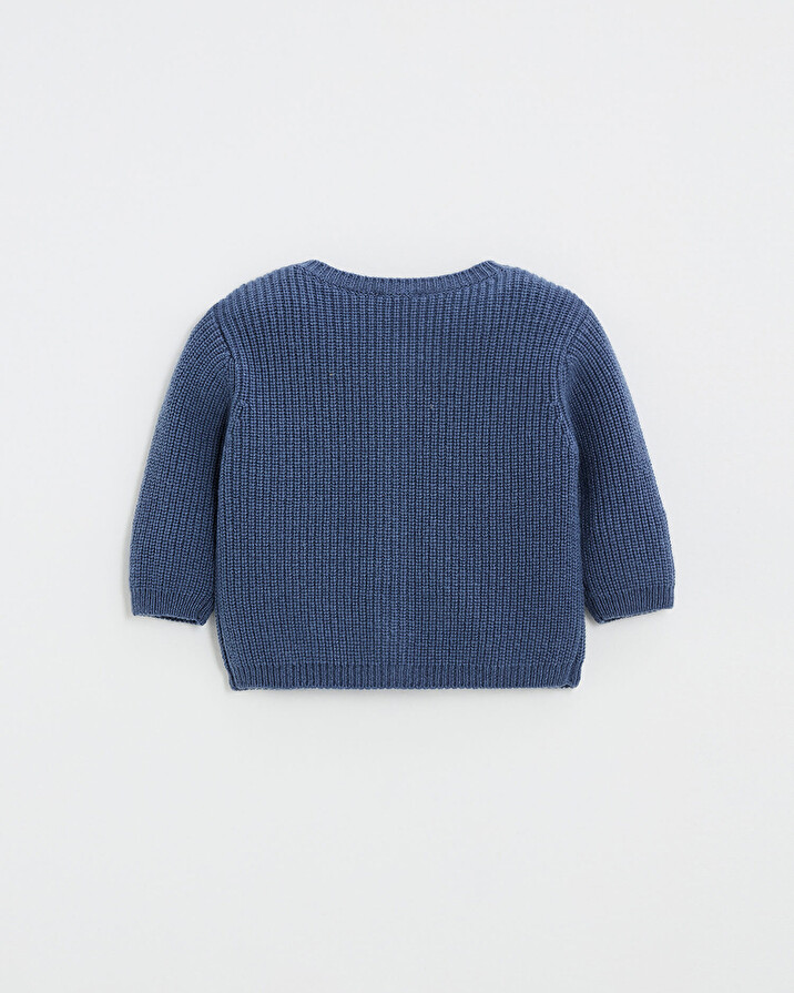 Merino wool vest Blue color  Natalys