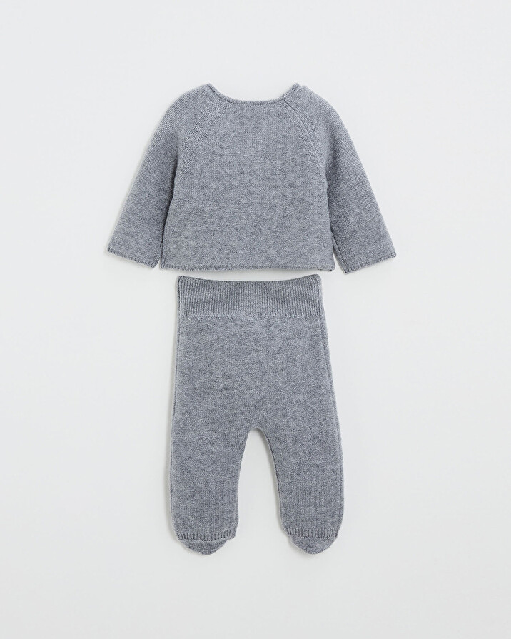 Merino wool set Grey color  Natalys