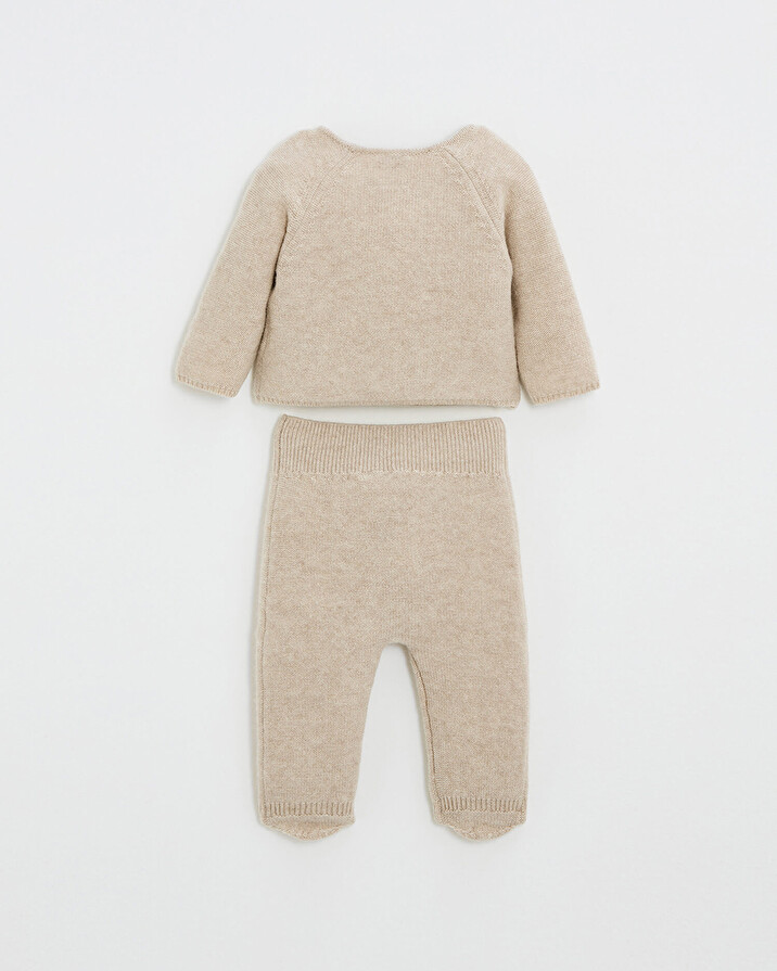 Merino wool set Color Beige  Natalys