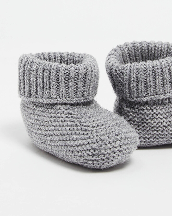 Merino wool slippers Grey color  Natalys