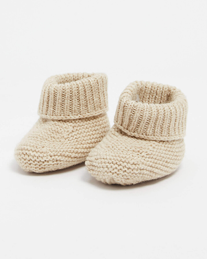 Merino wool slippers Color Beige  Natalys