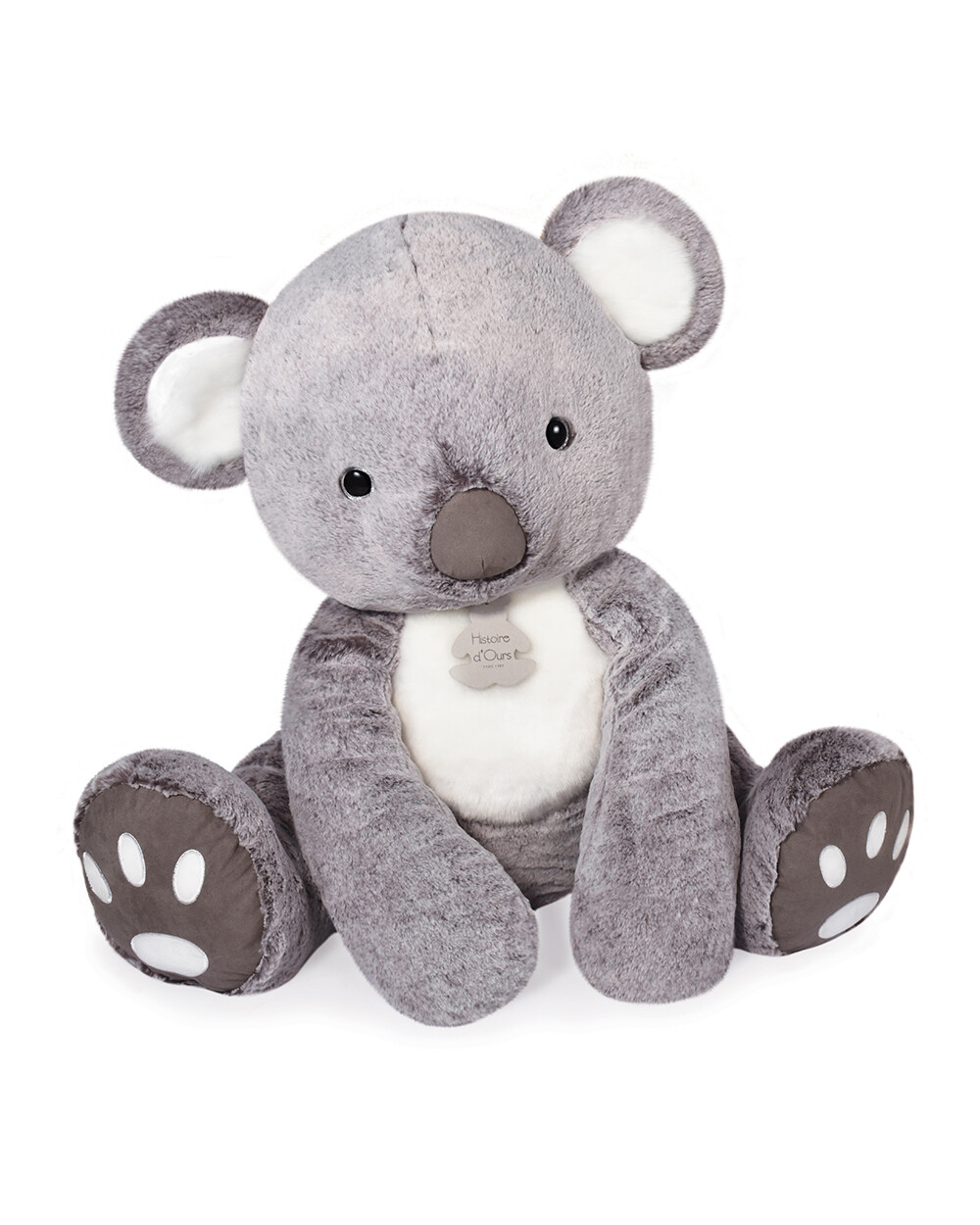 Giant koala soft toy 70 cm Gray color  Histoire d'Ours
