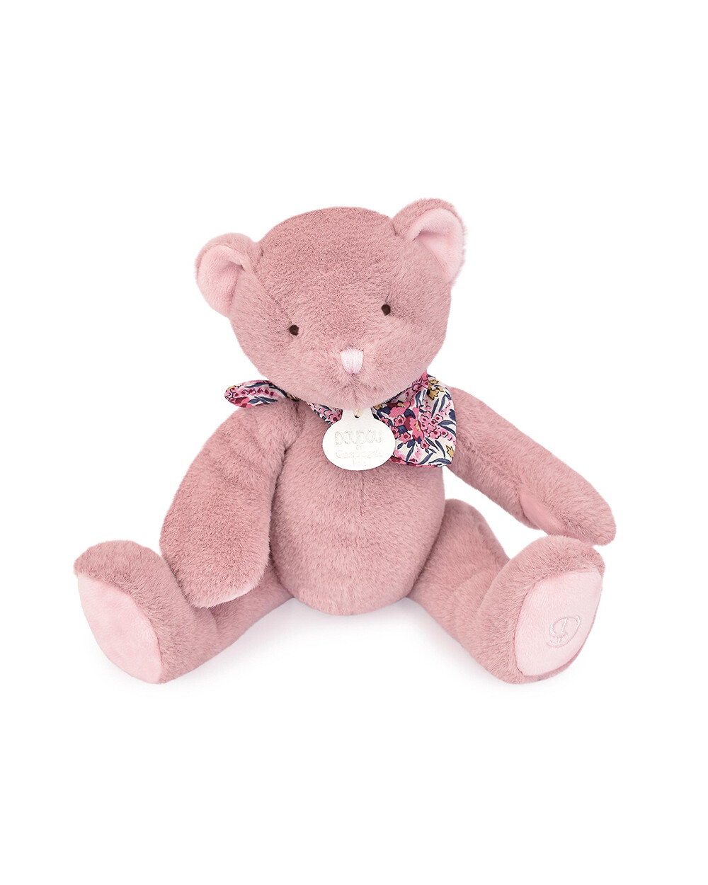 Teddy bear 25 cm Pink color  Doudou et Compagnie