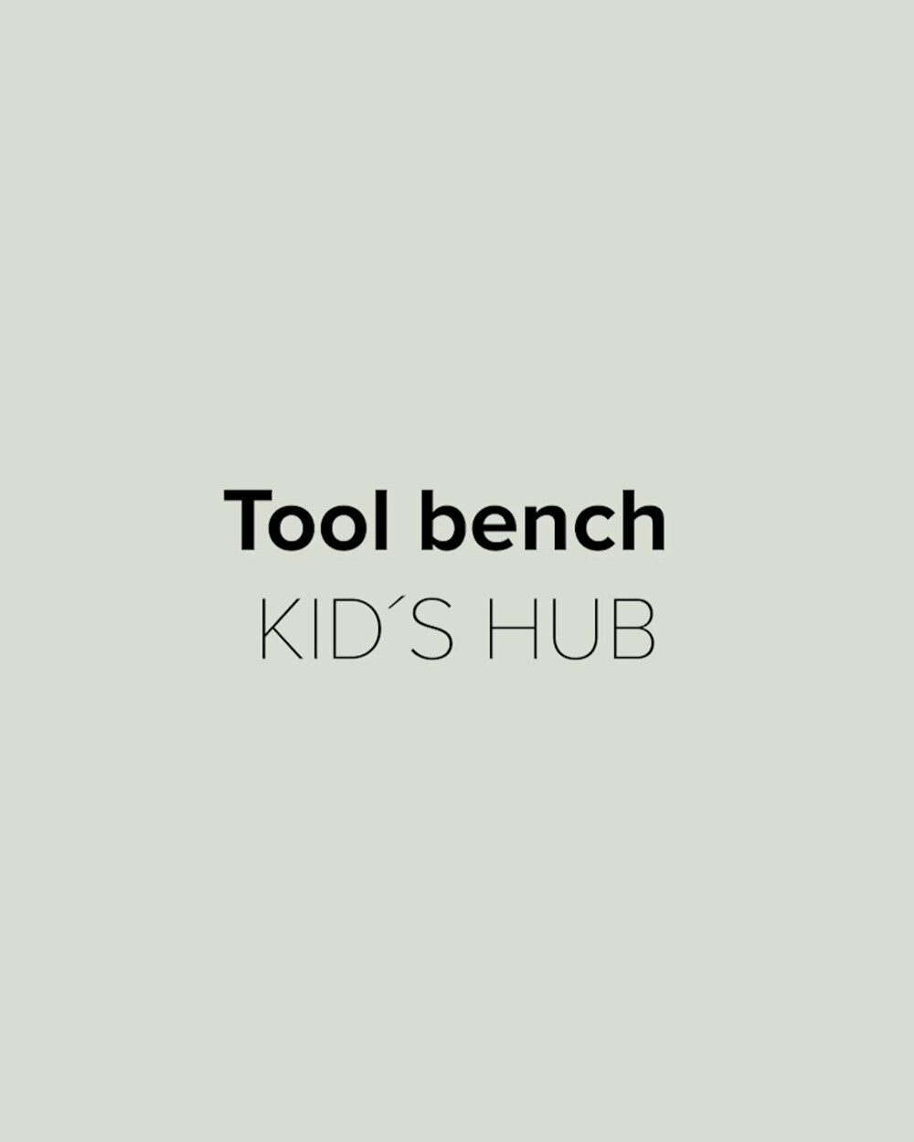 Wooden workbench Kid's Hub  Kid's concept