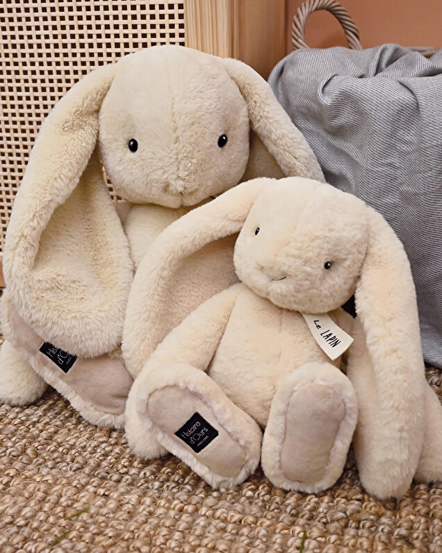 Rabbit soft toy 50 cm Vanilla color  Histoire d'Ours