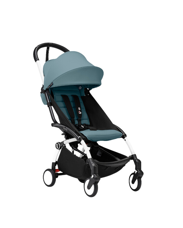 YOYO³ pack 6+ pushchair with white frame Aqua colour  Stokke