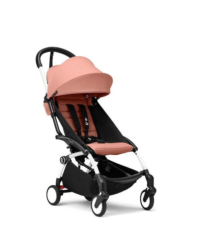 YOYO³ pack 6+ pushchair with white frame Ginger colour  Stokke