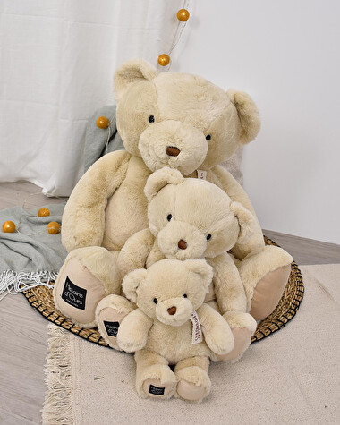 Bear soft toy Le Nounours 28 cm Beige color  Histoire d'Ours