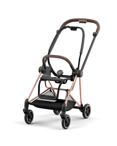 MIOS progressive pushchair pack with rosegold chassis Deep black color  Cybex