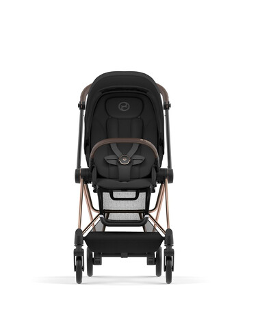 MIOS pushchair pack with rosegold frame Deep black color  Cybex