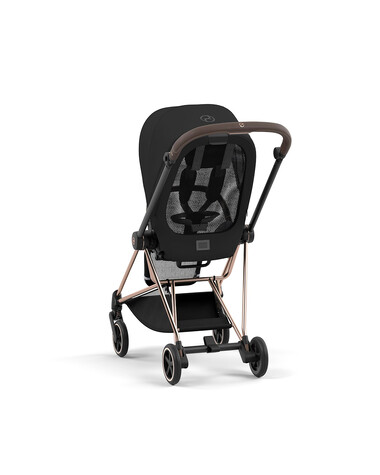 MIOS pushchair pack with rosegold frame Deep black color  Cybex