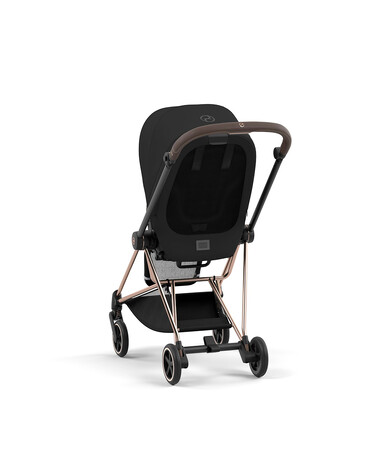 MIOS pushchair pack with rosegold frame Deep black color  Cybex