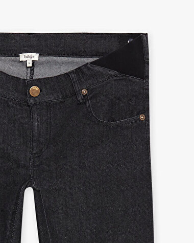 Low-rise slim maternity jeans Black color  Natalys